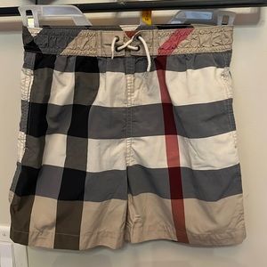 Boys, Burberry swim trunks size 7